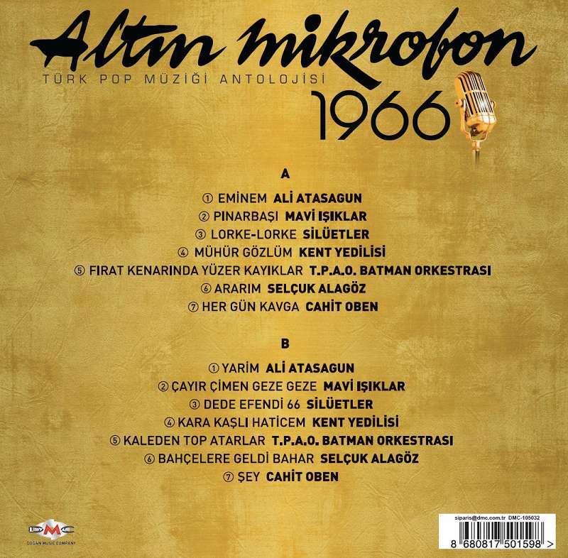 Altın Mikrofon 1966 - türkische Schallplatte – Bild 2
