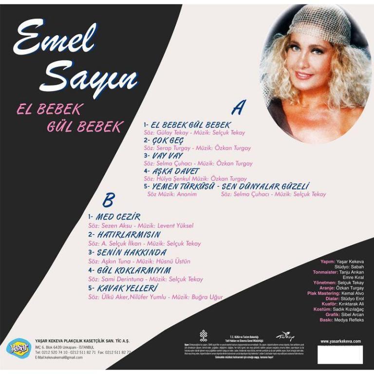 Emel Sayin türkische Schallplatte El bebek gül bebek-2