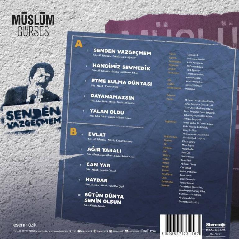 Müslüm Gürses plak-türkische schallplatte-senden vazgecmem-3