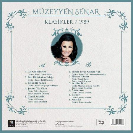 Müzeyyen Senar plak türkische Schallplatte - Klasikler 1989-2