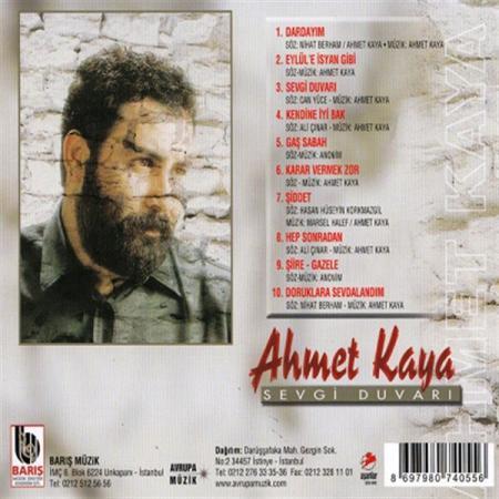 Ahmet Kaya Sevgi Duvari türkische CD-2