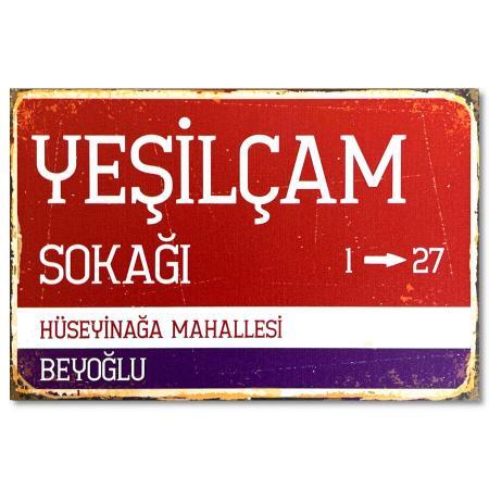 Yesilcam Sokagi Ahsap Poster (Holz) 10953