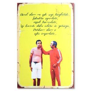 Kemal Sunal Sener Sen Poster - Holzposter | Ahsap Resim
