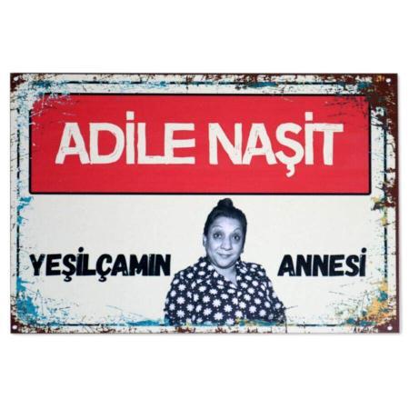 Adile Nasit Nostaljik Duvar Resmi - Holzposter - Ahsap