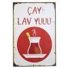 Cay Lav Yuu Mutfak Resmi Ahsap Poster | Holzposter