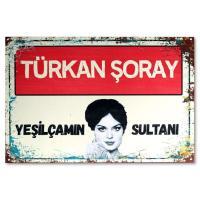 Türkan Soray Sultan Poster, Resim - Ahsap - Holzbild