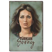 Türkan Soray Ahsap Poster, Holzposter 10220