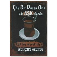 Cay Adi Ask Ahsap Poster Holzposter