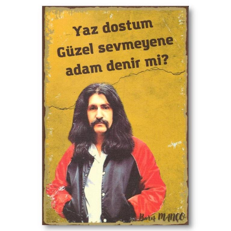 Baris Manco Poster - Yaz Dostum - Holzposter