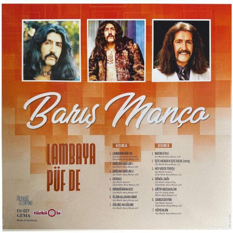 Baris Manco Plak - Lambaya püf de - türkische Schallplatte 2