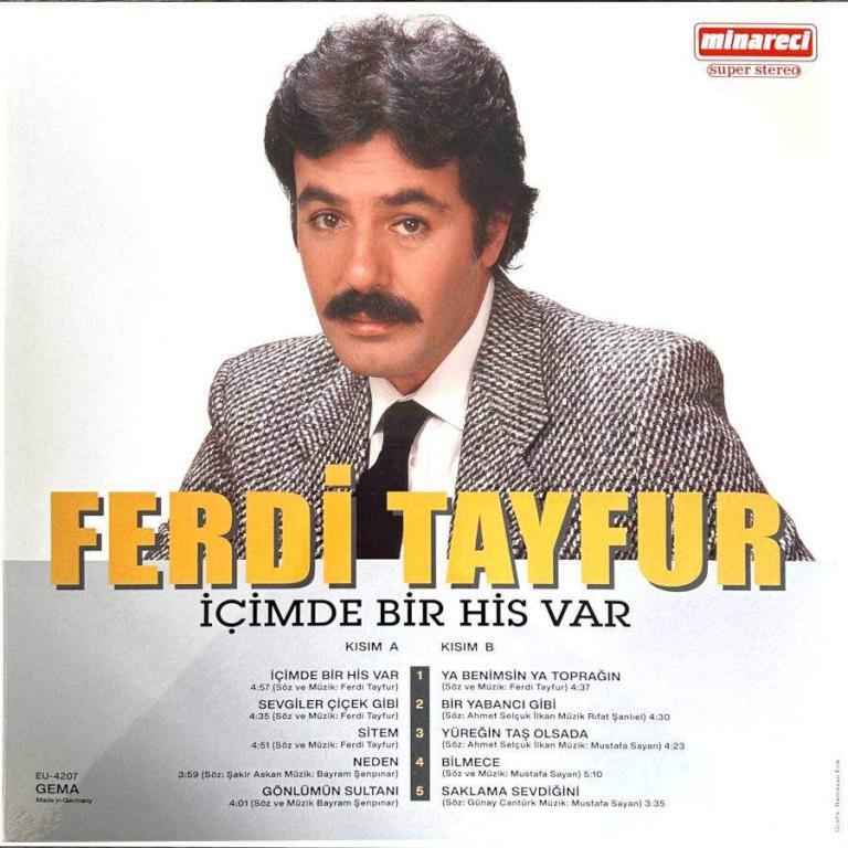 Ferdi Tayfur icimde bir his var - türkische Schallplatte 2