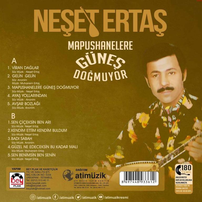 Neset Ertas Mapushanelere Günes Dogmuyor - türkische Schallplatte 2