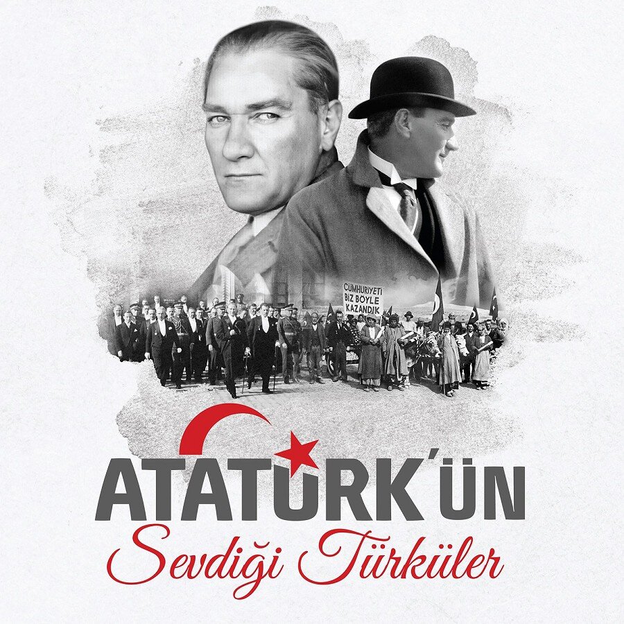 Atatürk'ün Sevdigi Sarkilar türkische Schallplatte - Plak