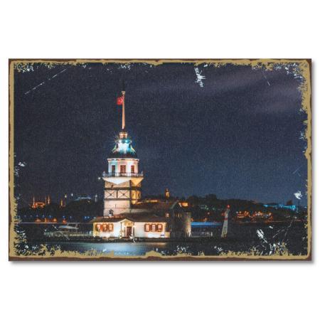 Holzposter Kiz Kulesi Istanbul Duvar Resmi