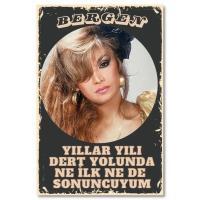Bergen Yillar Yili Ahsap Poster Holzbild