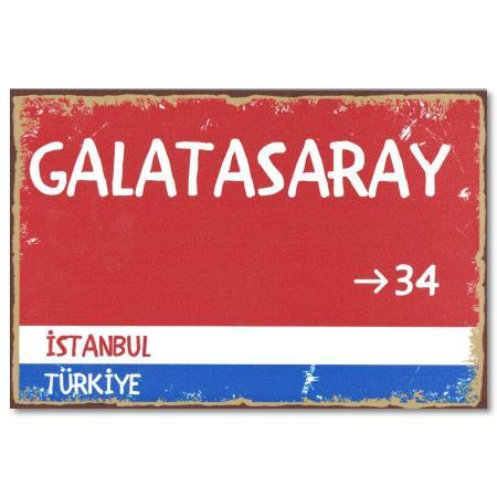 Duvar Resmi Ahsap Poster Galatasaray