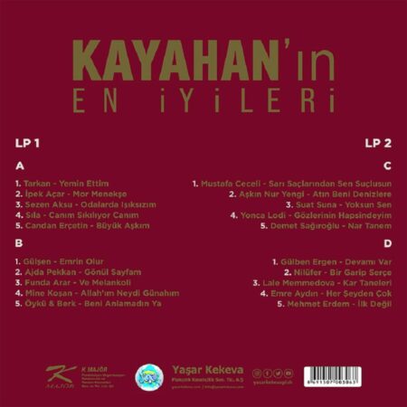 Kayahanin En Iyileri Plak - Best of Türkische Schallplatte 2xLP – Bild 2