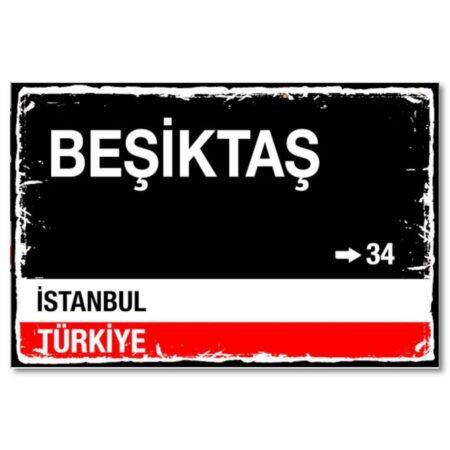 Duvar Resmi Holzposter Besiktas Istanbul