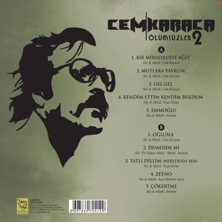 Cem Karaca - Ölümsüzler 2 (Plak) Türkische Schallplatte – Bild 2
