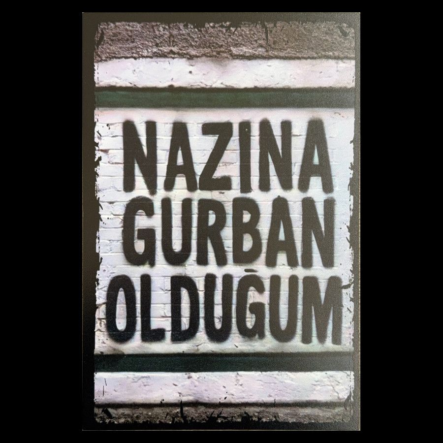 Ahsap Duvar Resmi Nazina Gurban Oldugum