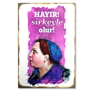 Adile Nasit Resim - Ahsap Poster | Tursu Suyu 11249