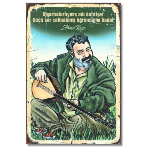 Ahmet Kaya Ahsap Poster - Diyarbakirliymis - Wandbild