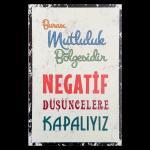 Ahsap Duvar Resmi Burasi Mutluluk Bölgesidir