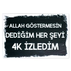 Duvar Yazisi Ahsap Poster | Nostalgie Holzposter -1961