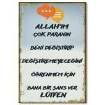 Allahim cok paranin duvar yazisi poster 10152
