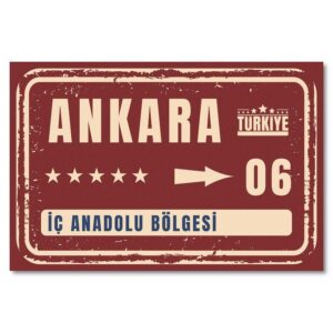 Ankara Duvar Resmi Ahsap Poster - Holzposter