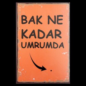 Bak Ne Kadar Umrumda Holzposter