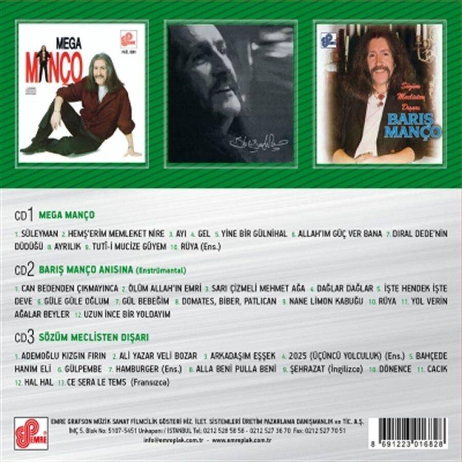 Baris Manco Arsiv Serisi 2 türkische Musik 3x CD – Bild 2