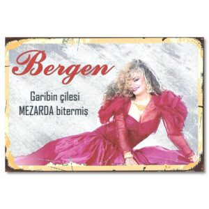 Bergen Holzposter Garibin Cilesi Retro Bild