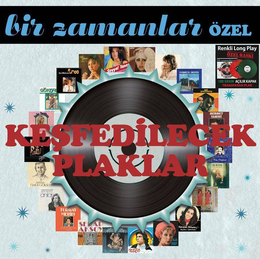 Bir Zamanlar Özel Kesfedilecek Plaklar (Rot und Grün) Farbige Schallplatte