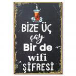 duvar yazısı poster bize üc cay