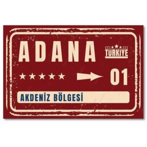 Duvar Resmi Ahsap Poster - Holzposter - Adana