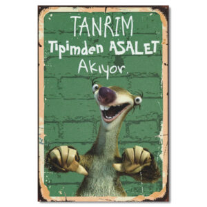 Duvar Yazisi Tipimden Asalet Akiyor - Holzposter