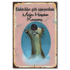 Duvar Yazisi Hayalim Kararmis Poster