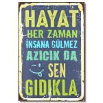 Duvar Yazisi "Hayat" Ahsap Resim - Wandbild