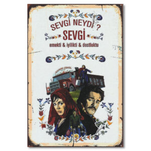 Holzposter Selvi Boylum Sevgi neydi