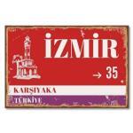 Izmir Duvar Resmi Ahsap Poster - Holzposter