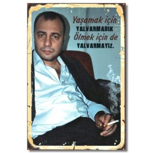 Kurtlar Vadisi Süleyman Cakir Ahsap Poster - Holzposter