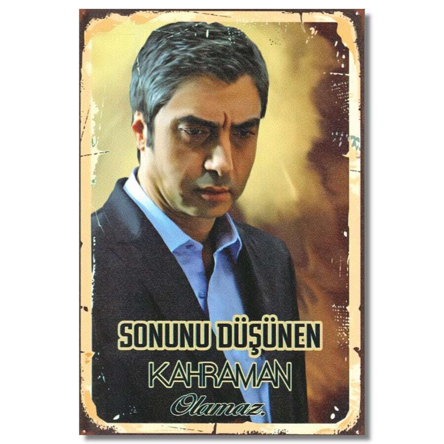 Kurtlar Vadisi Polat Alemdar Ahsap Poster - Holzposter 1 Kurtlar Vadisi Polat Alemdar Ahsap Poster - Holzposter