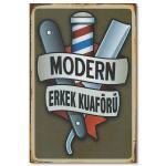 Modern Erkek Kuaförü Holzbild - Ahsap Resim