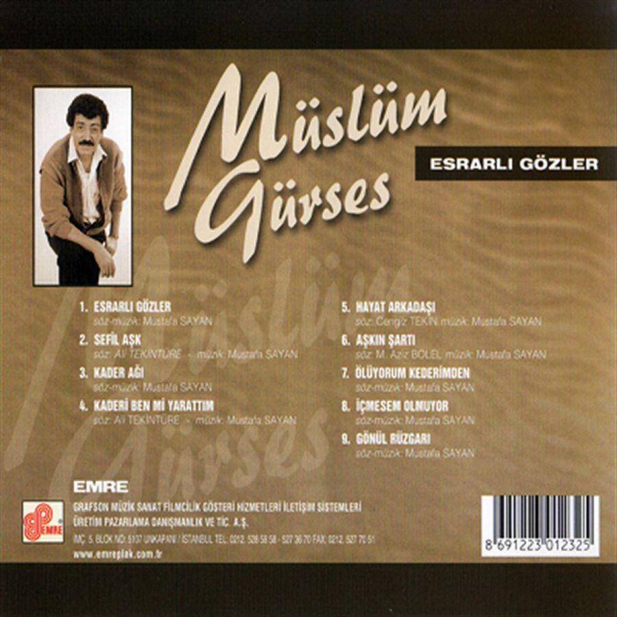 Müslüm Gürses türkische CD - Esrarli Gözler 2