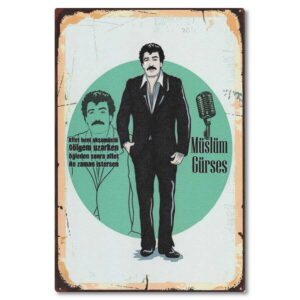 Müslüm Gürses Holzposter Ahsap resim MG005