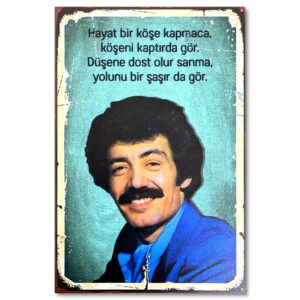 Müslüm Gürses Nostalji Resim Holzposter, Ahsap Poster 1010