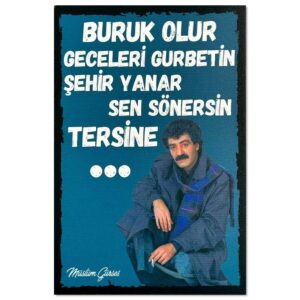 Müslüm Gürses Poster Buruk Olur Geceleri Wandbild