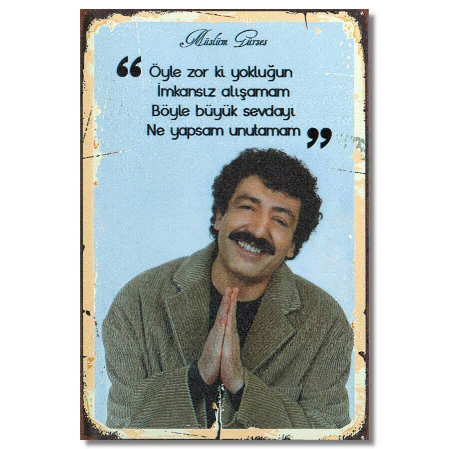Müslüm Gürses Holzposter - Ahsap Poster 1 Müslüm Gürses Holzposter - Ahsap Poster 1003