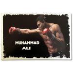 Muhammed Ali Duvar Resmi Holz Bild -3